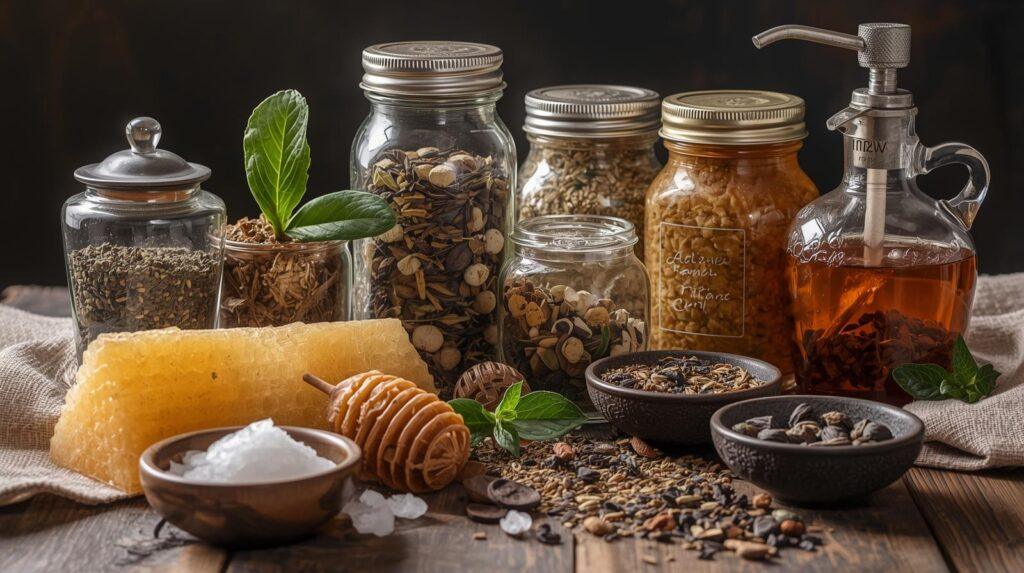 Create an image that has Herbal Teas and Natural Sweeteners on it (1)